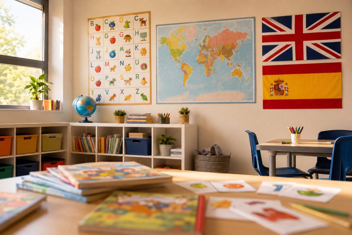 Aula de aprendizaje bilingue de ingles del CEIP Ntra. Sra. de Fatima
